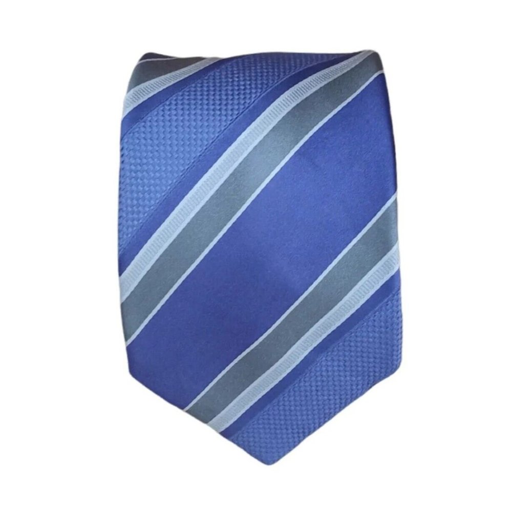 DONALD TRUMP Purple Striped Silk Tie HANDMADE 60"/ 3.9" EC